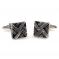 Antique Weathered Silver Stepping Cufflinks1.jpg